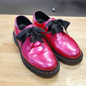 Dr Martens Oxfords Metallic Pink Repaint Size 39